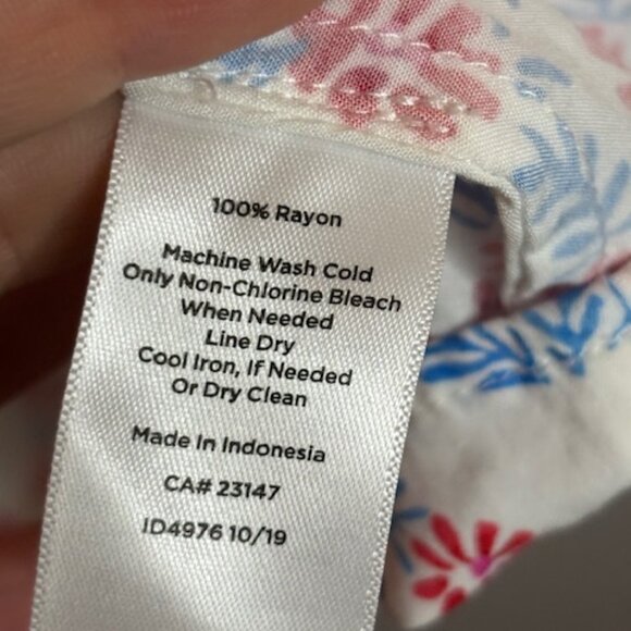 Talbots Blouse Women's Size 2X Floral Boho Paisley Flowy - Picture 4 of 4